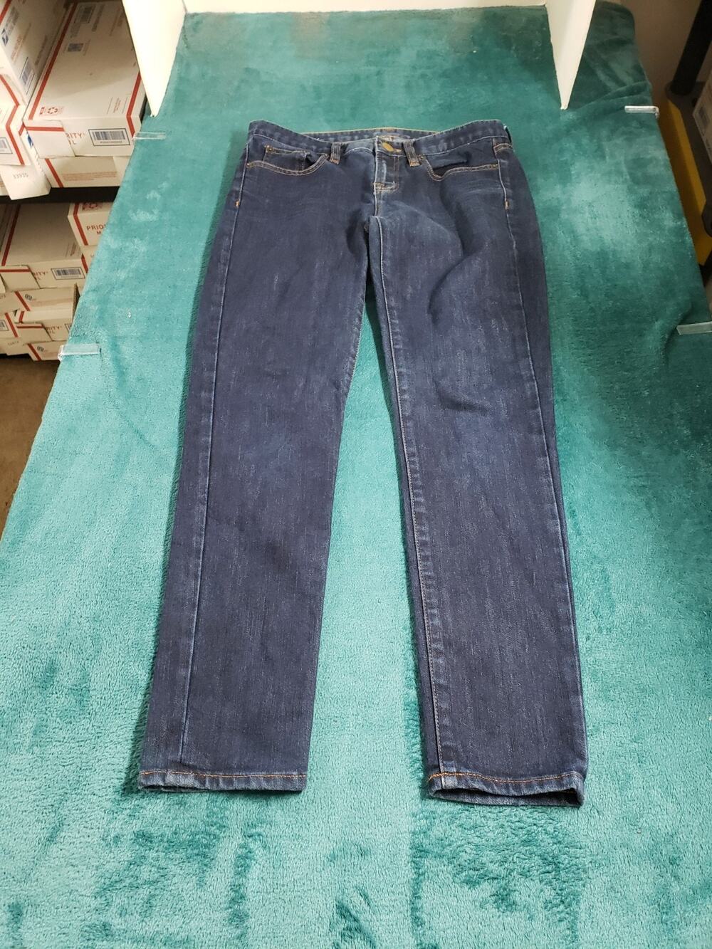 J.Crew Jeans Size 27 Women Blue Pants Stretch Matchstick Mid Rise Ankle